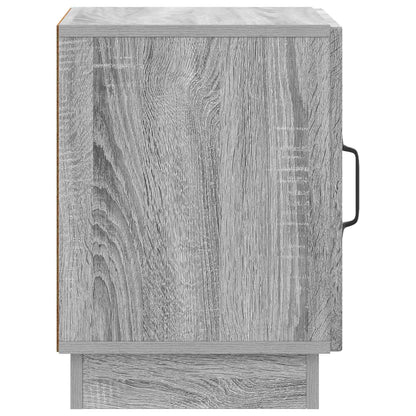 vidaXL Bedside Table 2 pcs Grey Sonoma 43 x 34.5 x 47 cm