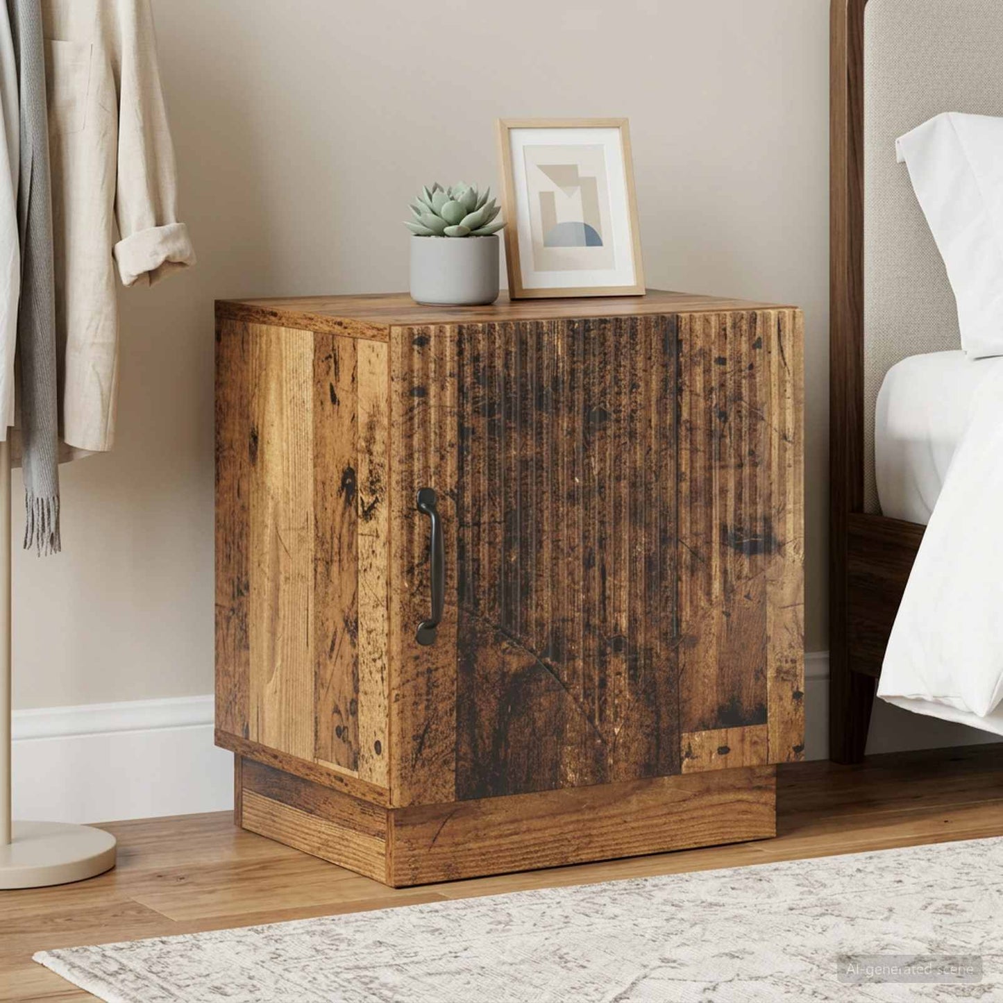 vidaXL Bedside Table 2 pcs Old Wood 43 x 34.5 x 47 cm Engineered Wood
