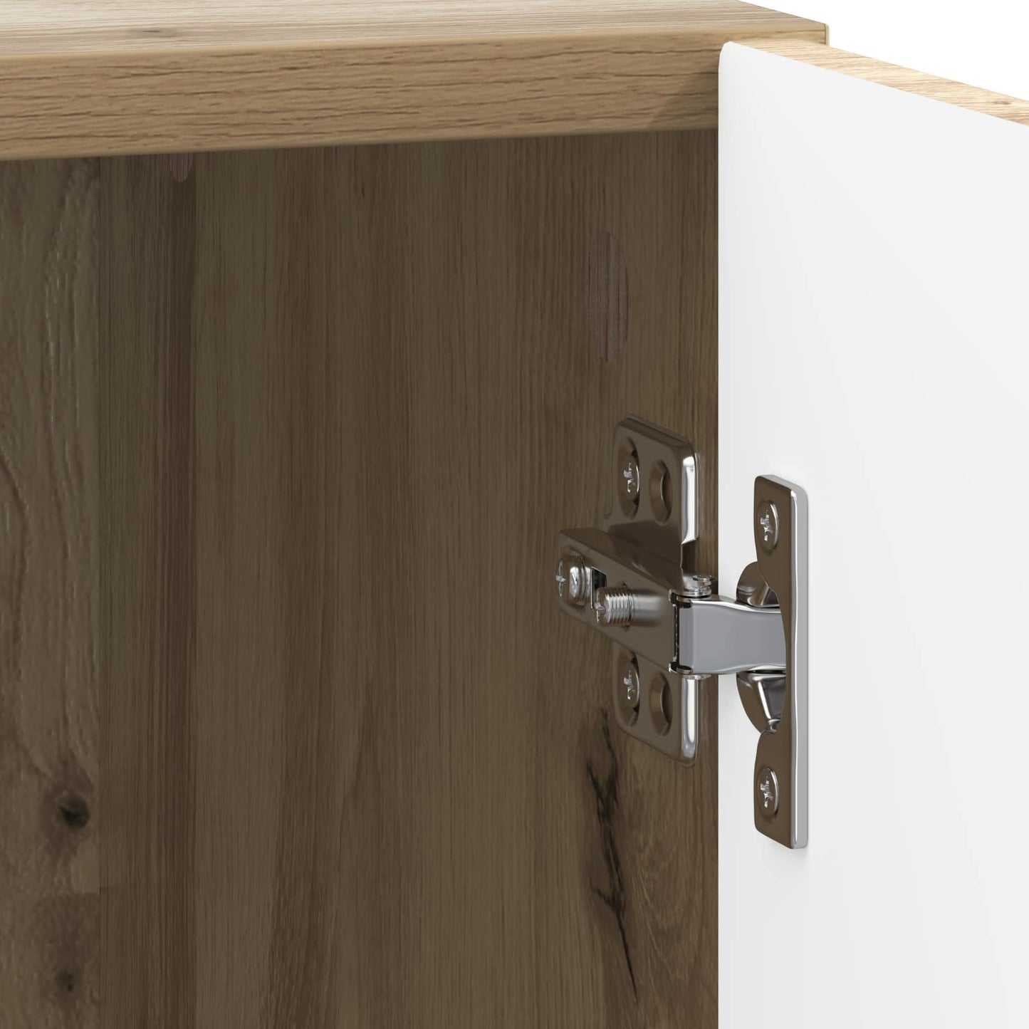 vidaXL Bedside Table Artisian Oak 43 x 34.5 x 47 cm Engineered Wood
