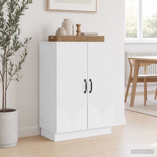 vidaXL Sideboard White 66 x 34.5 x 87 cm Engineered Wood