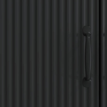 vidaXL Sideboard Black 66 x 34.5 x 87 cm Engineered Wood