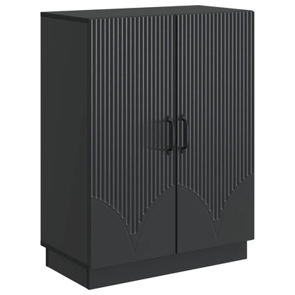 vidaXL Sideboard Black 66 x 34.5 x 87 cm Engineered Wood