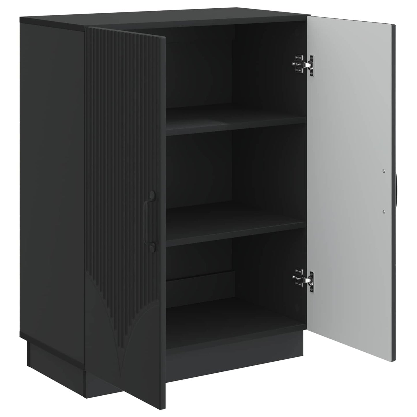 vidaXL Sideboard Black 66 x 34.5 x 87 cm Engineered Wood