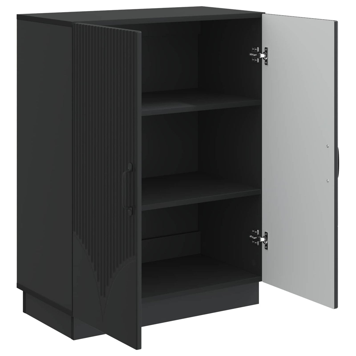 vidaXL Sideboard Black 66 x 34.5 x 87 cm Engineered Wood