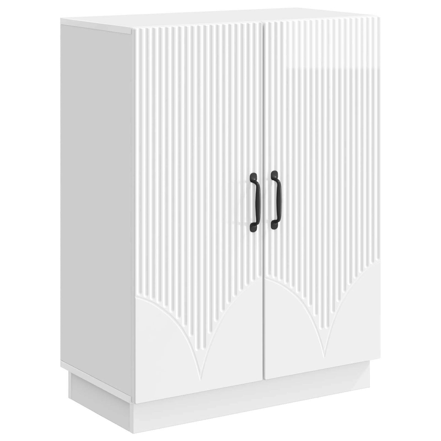 vidaXL Sideboard High Gloss White 66 x 34.5 x 87 cm Engineered Wood