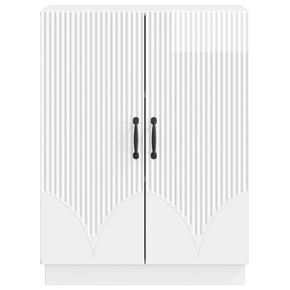 vidaXL Sideboard High Gloss White 66 x 34.5 x 87 cm Engineered Wood