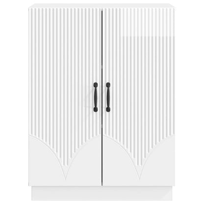vidaXL Sideboard High Gloss White 66 x 34.5 x 87 cm Engineered Wood