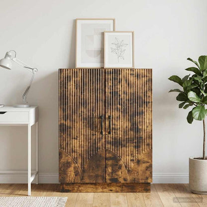 vidaXL Sideboard Smoked Oak 66 x 34.5 x 87 cm Engineered Wood