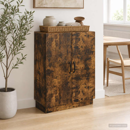 vidaXL Sideboard Smoked Oak 66 x 34.5 x 87 cm Engineered Wood
