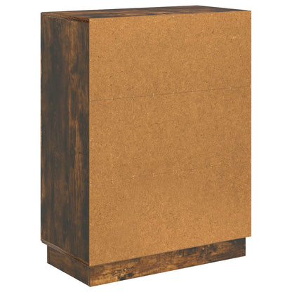 vidaXL Sideboard Smoked Oak 66 x 34.5 x 87 cm Engineered Wood