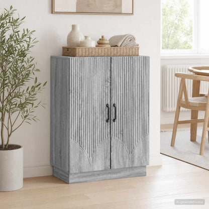 vidaXL Sideboard Grey Sonoma 66 x 34.5 x 87 cm Engineered Wood