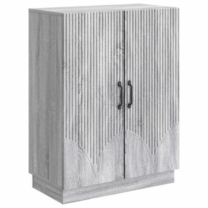 vidaXL Sideboard Grey Sonoma 66 x 34.5 x 87 cm Engineered Wood