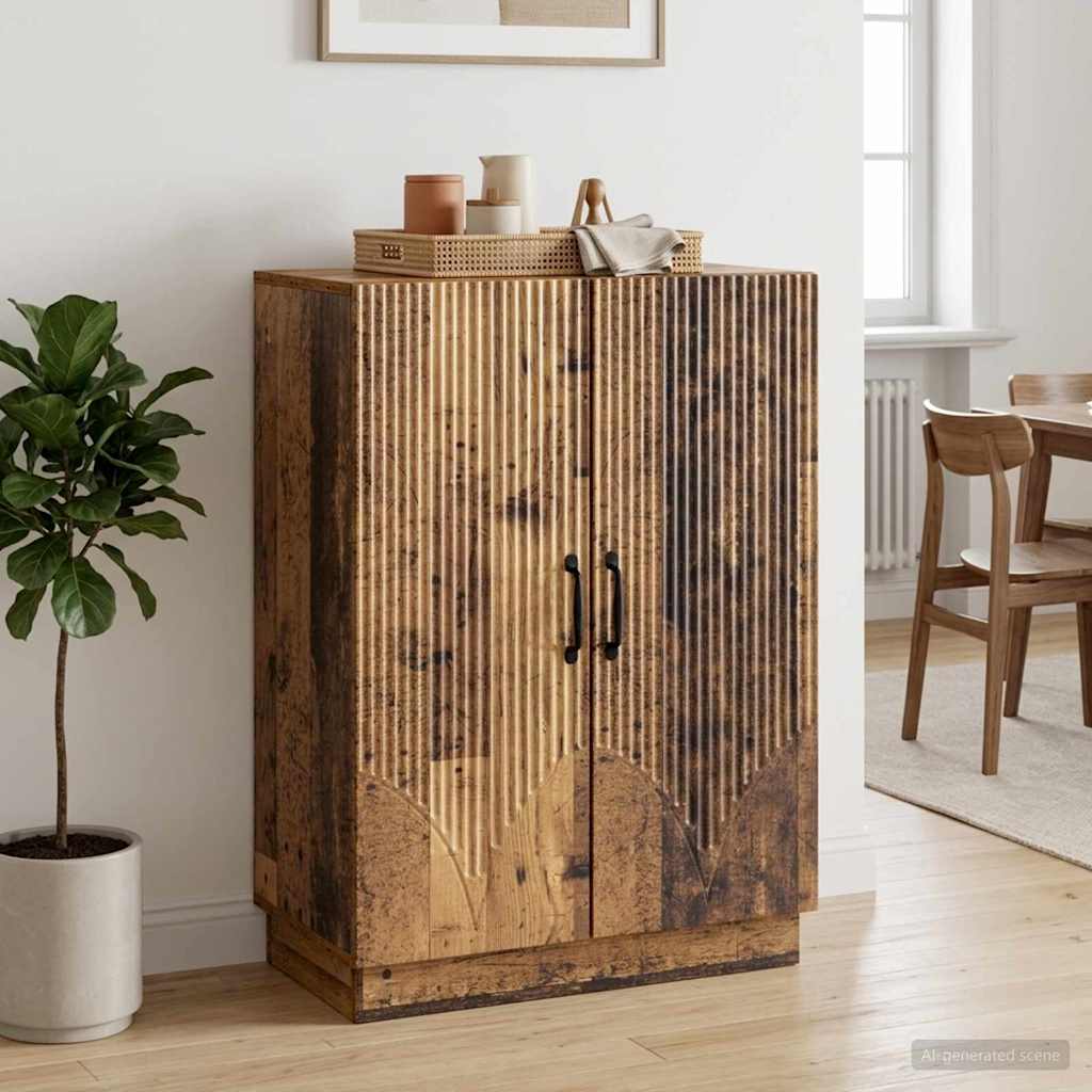 vidaXL Sideboard Old Wood 66 x 34.5 x 87 cm Engineered Wood