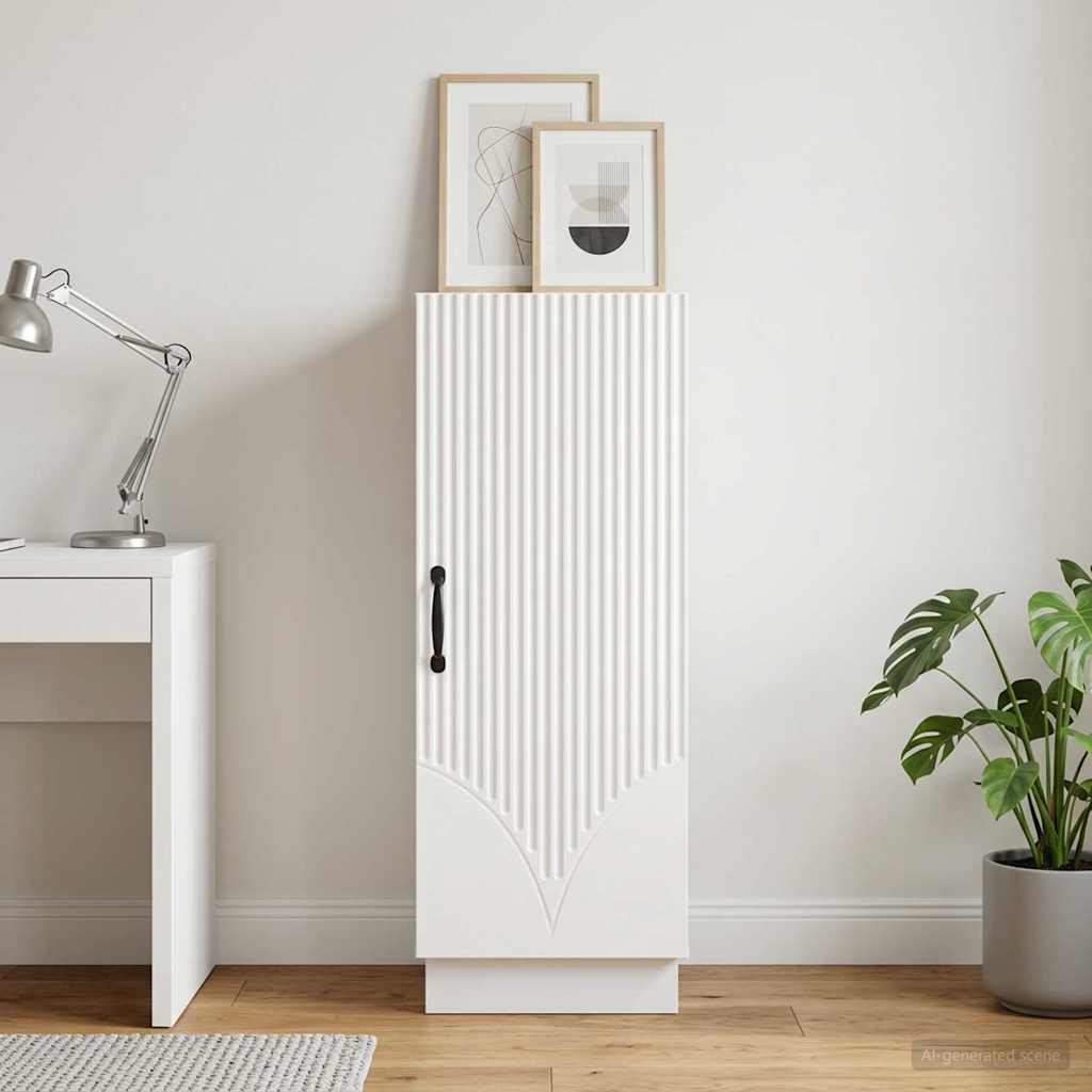 vidaXL Sideboard White 33 x 34.5 x 87 cm Engineered Wood