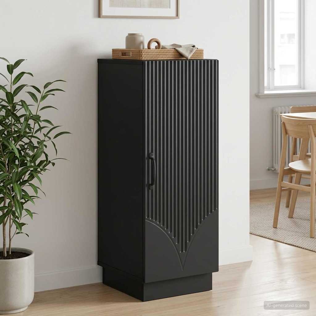 vidaXL Sideboard Black 33 x 34.5 x 87 cm Engineered Wood