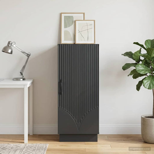 vidaXL Sideboard Black 33 x 34.5 x 87 cm Engineered Wood