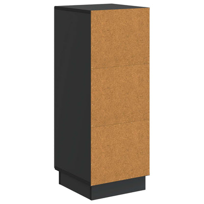 vidaXL Sideboard Black 33 x 34.5 x 87 cm Engineered Wood