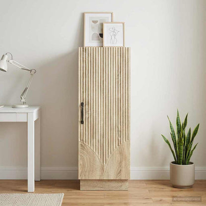 vidaXL Sideboard Sonoma Oak 33 x 34.5 x 87 cm Engineered Wood