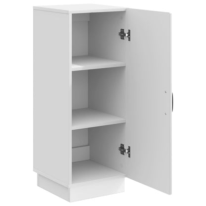 vidaXL Sideboard High Gloss White 33 x 34.5 x 87 cm Engineered Wood