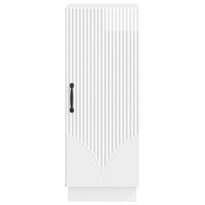 vidaXL Sideboard High Gloss White 33 x 34.5 x 87 cm Engineered Wood