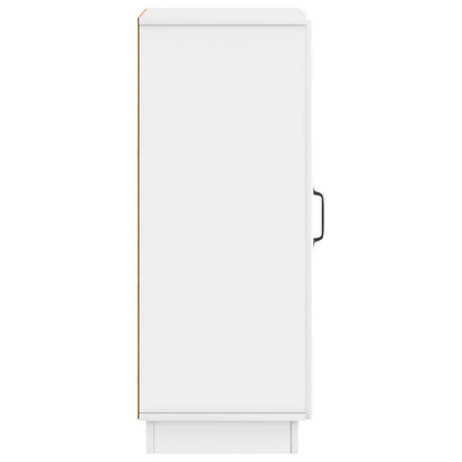 vidaXL Sideboard High Gloss White 33 x 34.5 x 87 cm Engineered Wood