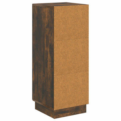 vidaXL Sideboard Smoked Oak 33 x 34.5 x 87 cm Engineered Wood