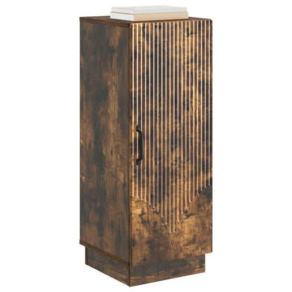 vidaXL Sideboard Smoked Oak 33 x 34.5 x 87 cm Engineered Wood