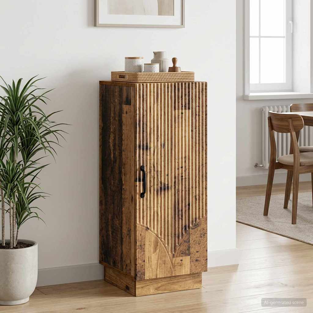 vidaXL Sideboard Old Wood 33 x 34.5 x 87 cm Engineered Wood