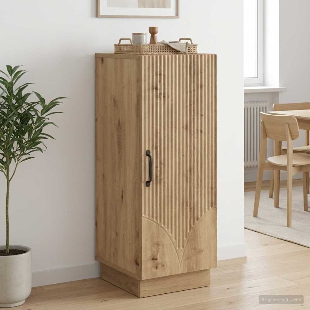 vidaXL Sideboard Artisan Oak 33 x 34.5 x 87 cm Engineered Wood