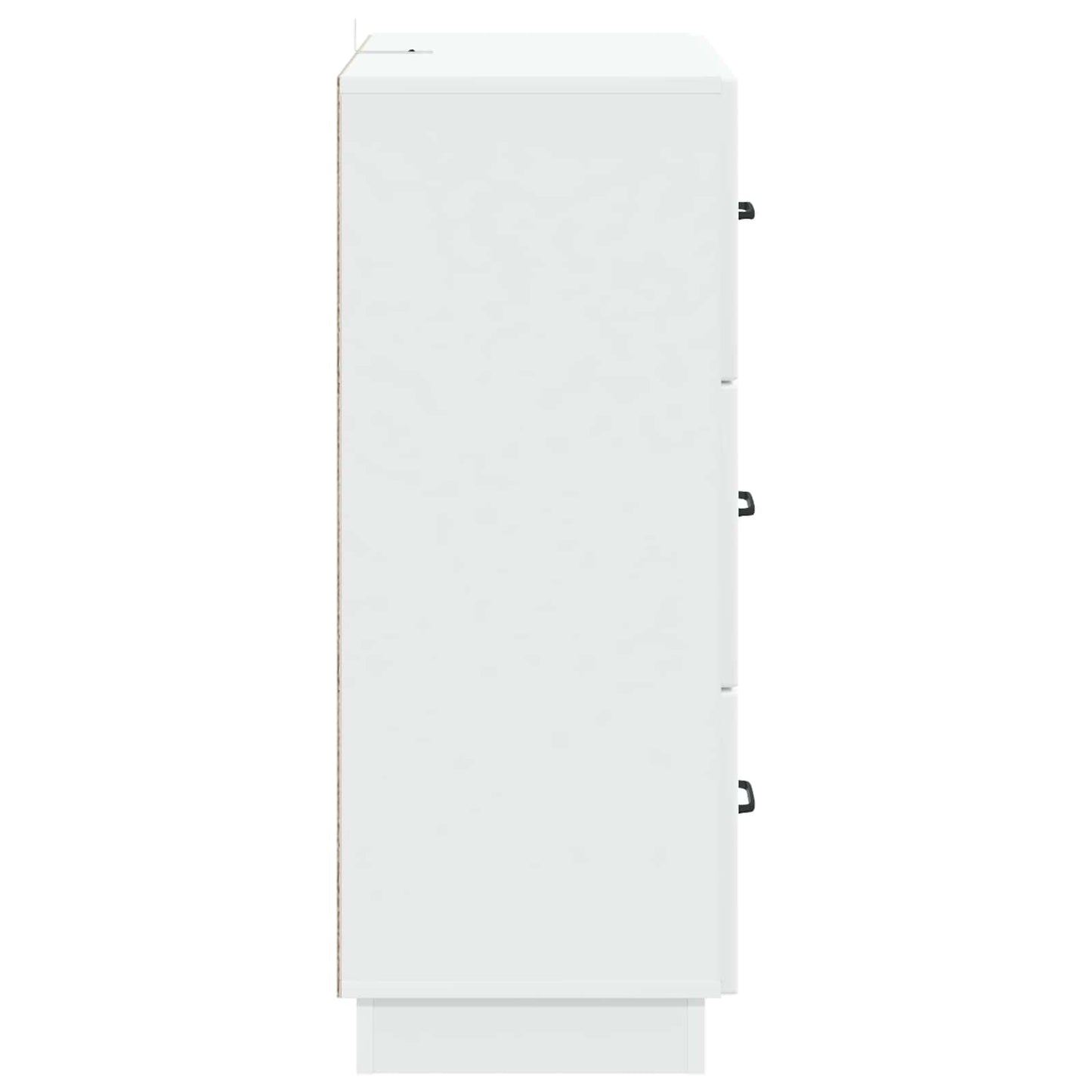 vidaXL Drawer Cabinet White 66 x 34.5 x 87 cm Engineered Wood