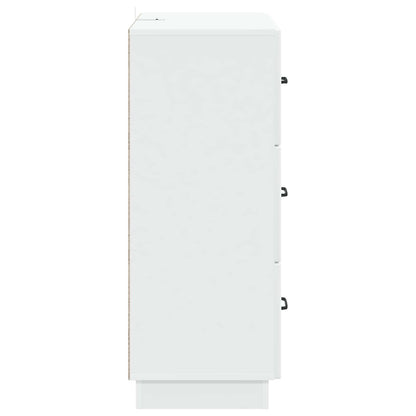 vidaXL Drawer Cabinet White 66 x 34.5 x 87 cm Engineered Wood