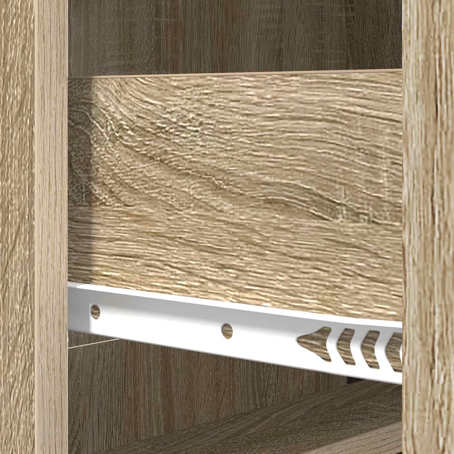 vidaXL Drawer Cabinet Sonoma Oak 66 x 34.5 x 87 cm Engineered Wood