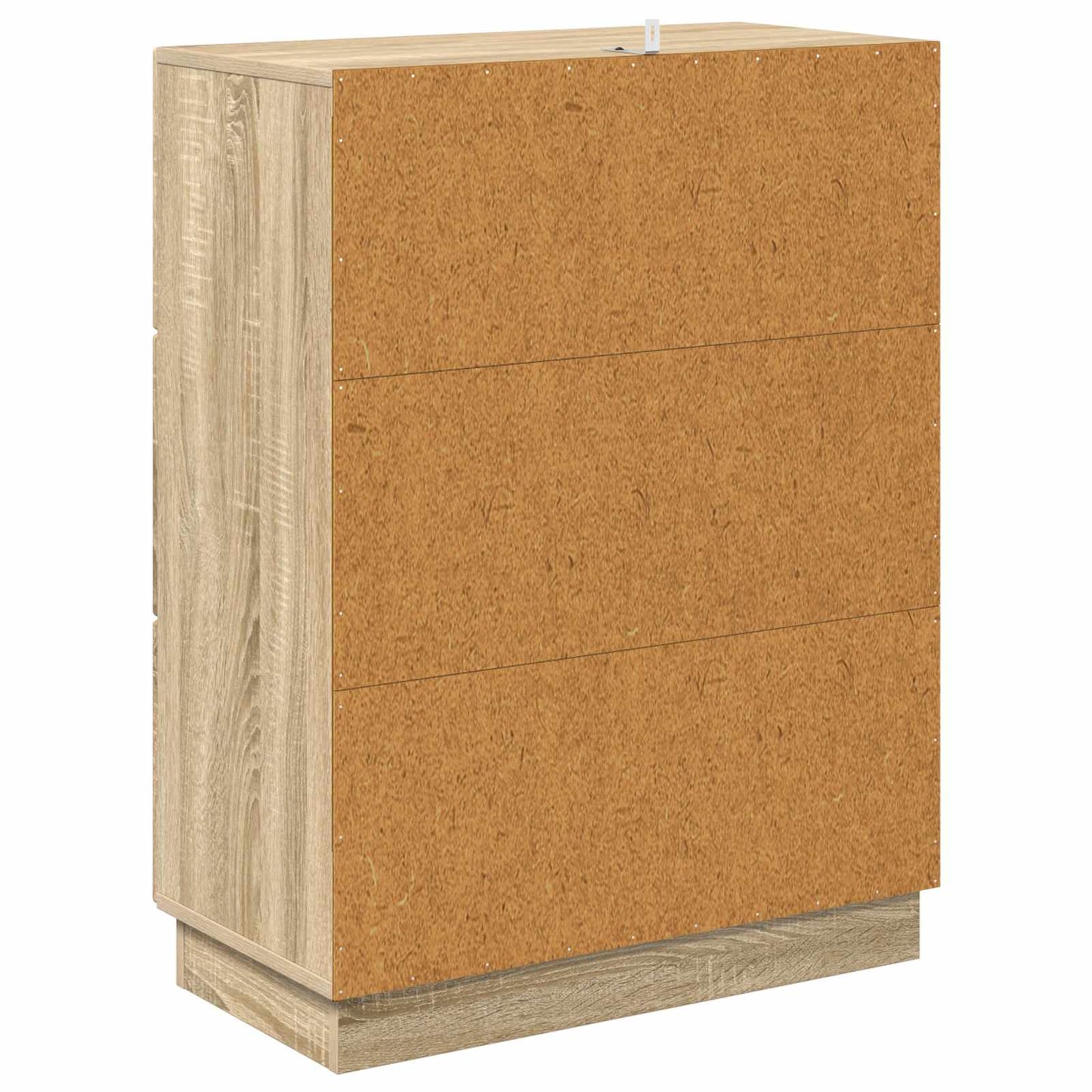 vidaXL Drawer Cabinet Sonoma Oak 66 x 34.5 x 87 cm Engineered Wood