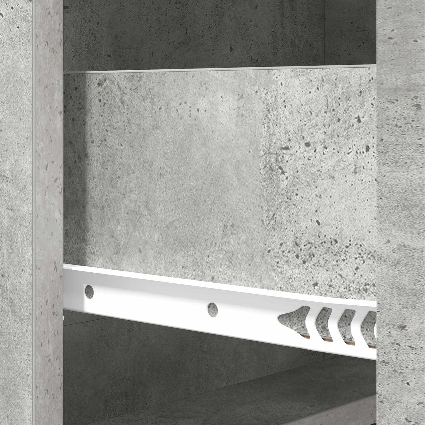 vidaXL Drawer Cabinet Concrete Grey 66 x 34.5 x 87 cm Engineered Wood