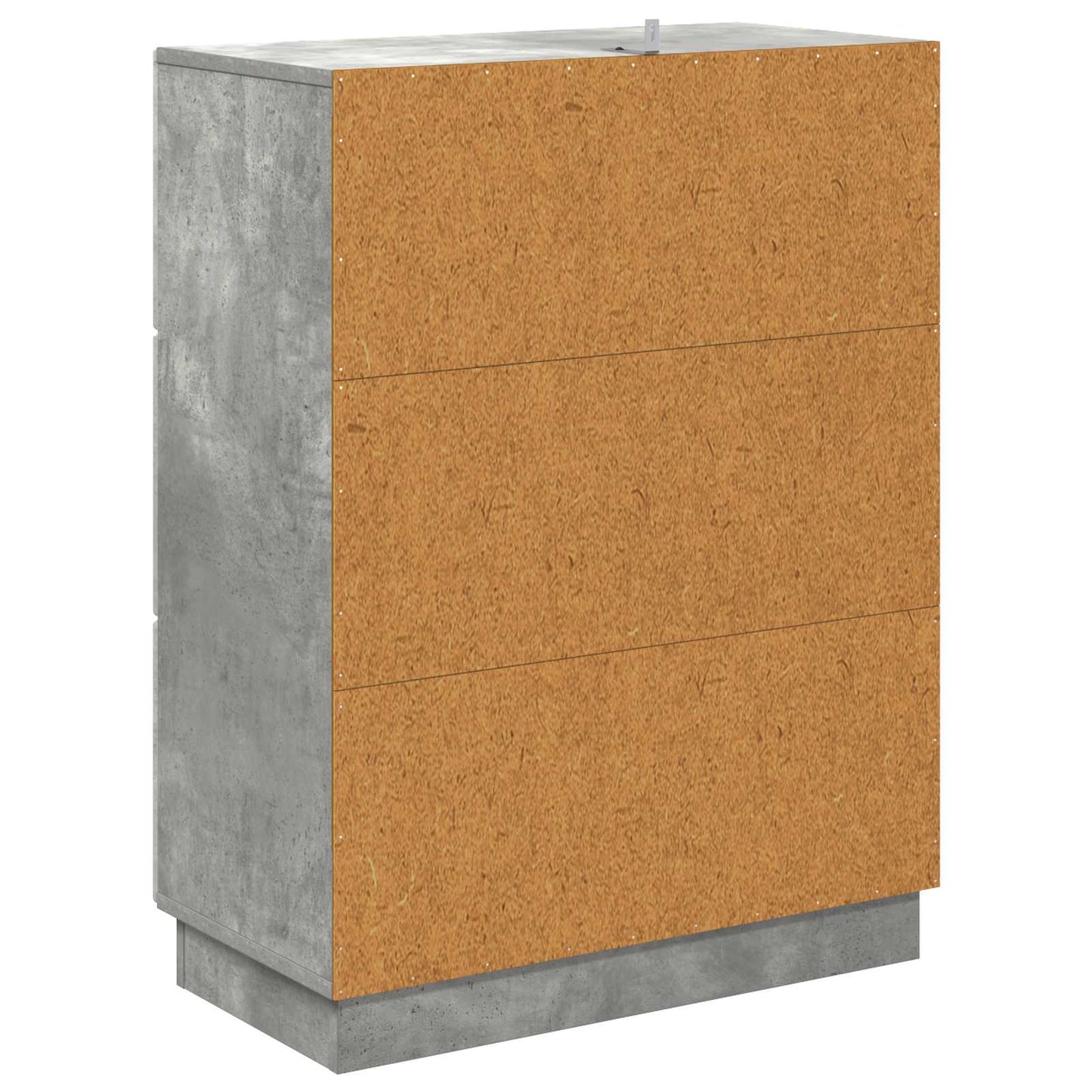 vidaXL Drawer Cabinet Concrete Grey 66 x 34.5 x 87 cm Engineered Wood
