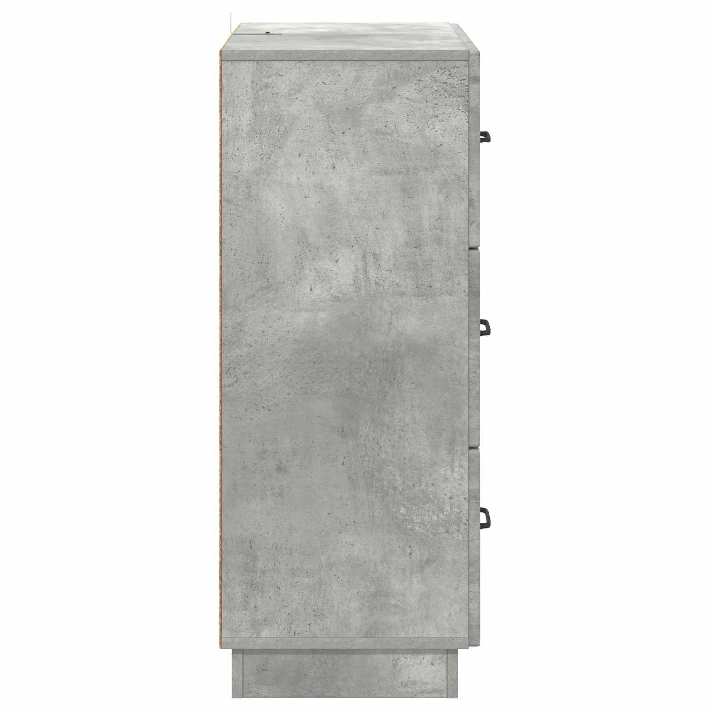 vidaXL Drawer Cabinet Concrete Grey 66 x 34.5 x 87 cm Engineered Wood