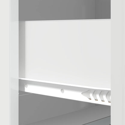 vidaXL Drawer Cabinet High Gloss White 66 x 34.5 x 87 cm