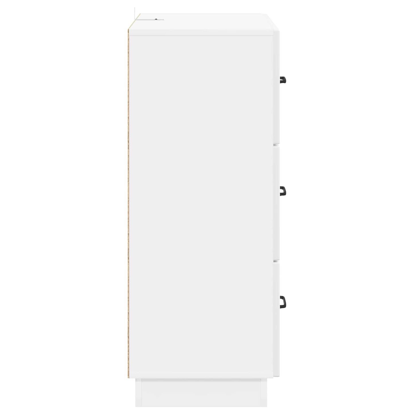 vidaXL Drawer Cabinet High Gloss White 66 x 34.5 x 87 cm