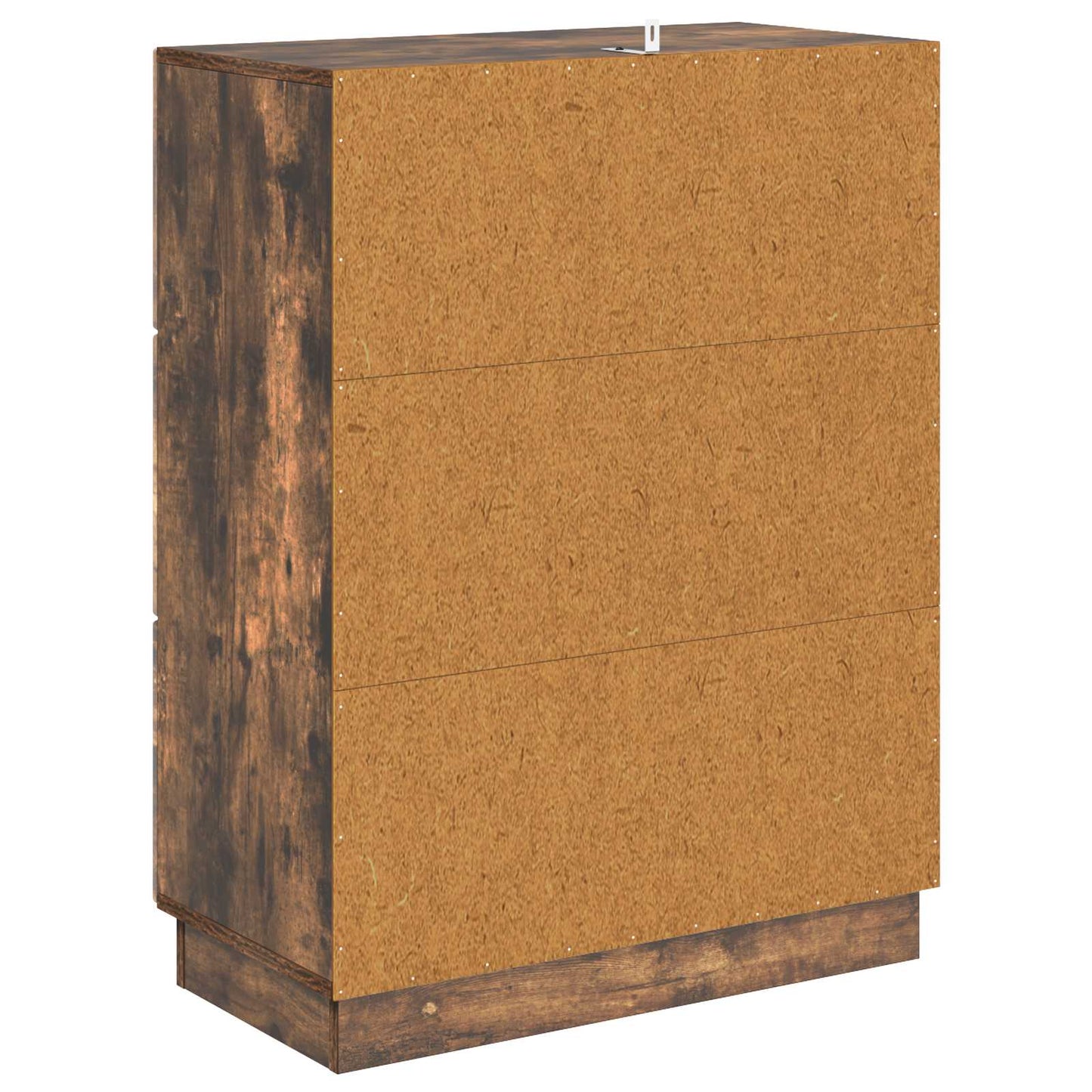 vidaXL Drawer Cabinet Smoked Oak 66 x 34.5 x 87 cm Engineered Wood