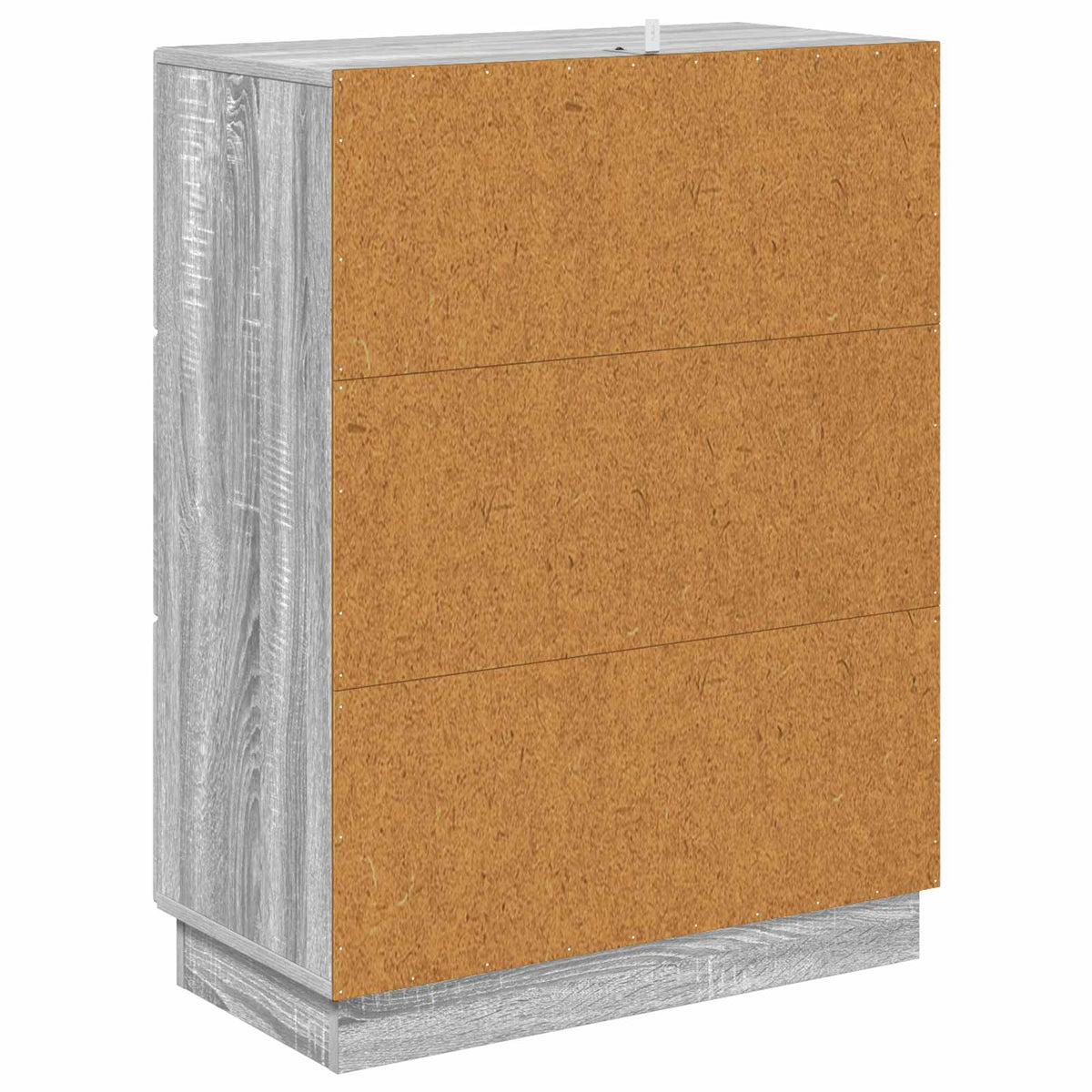 vidaXL Drawer Cabinet Grey Sonoma 66 x 34.5 x 87 cm Engineered Wood