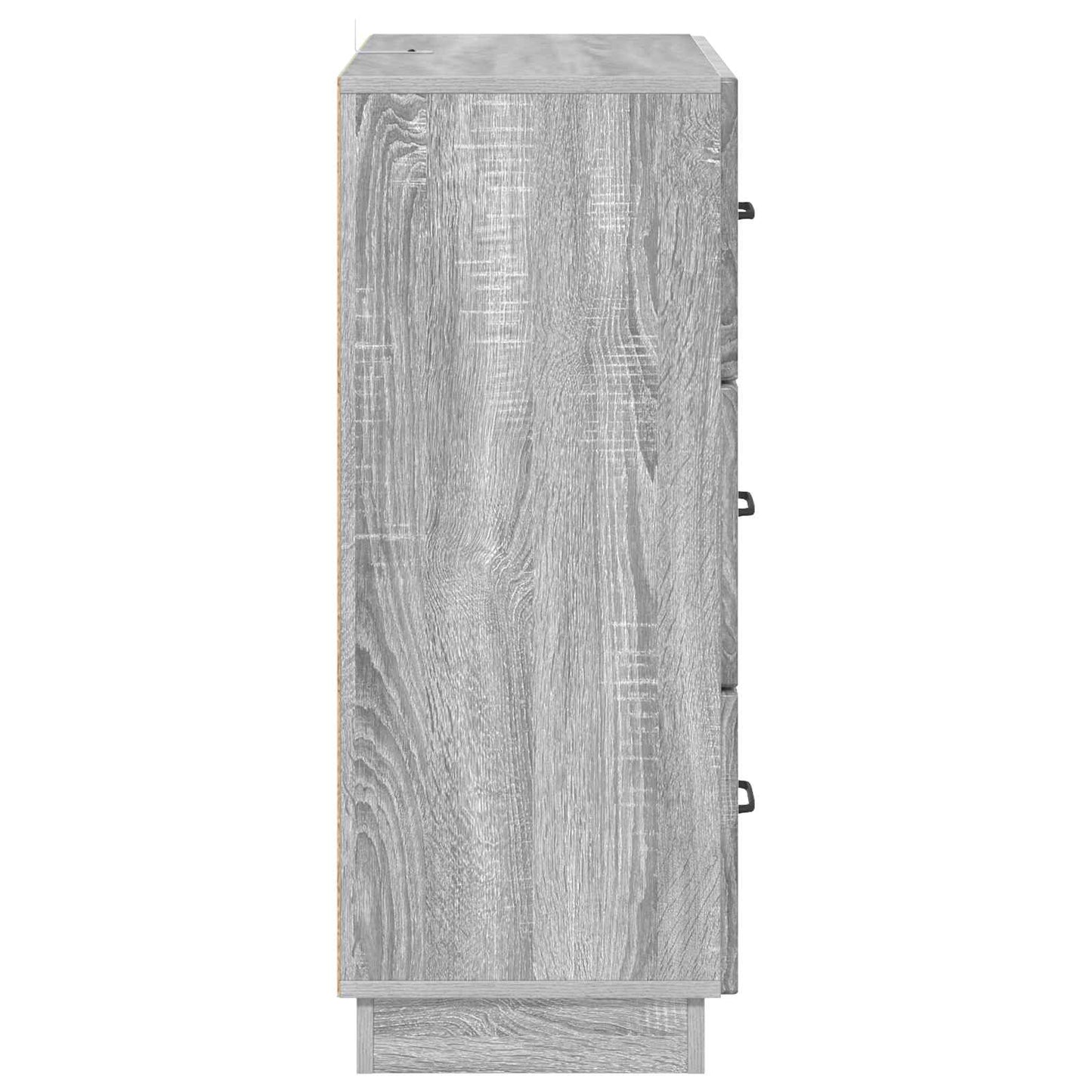 vidaXL Drawer Cabinet Grey Sonoma 66 x 34.5 x 87 cm Engineered Wood