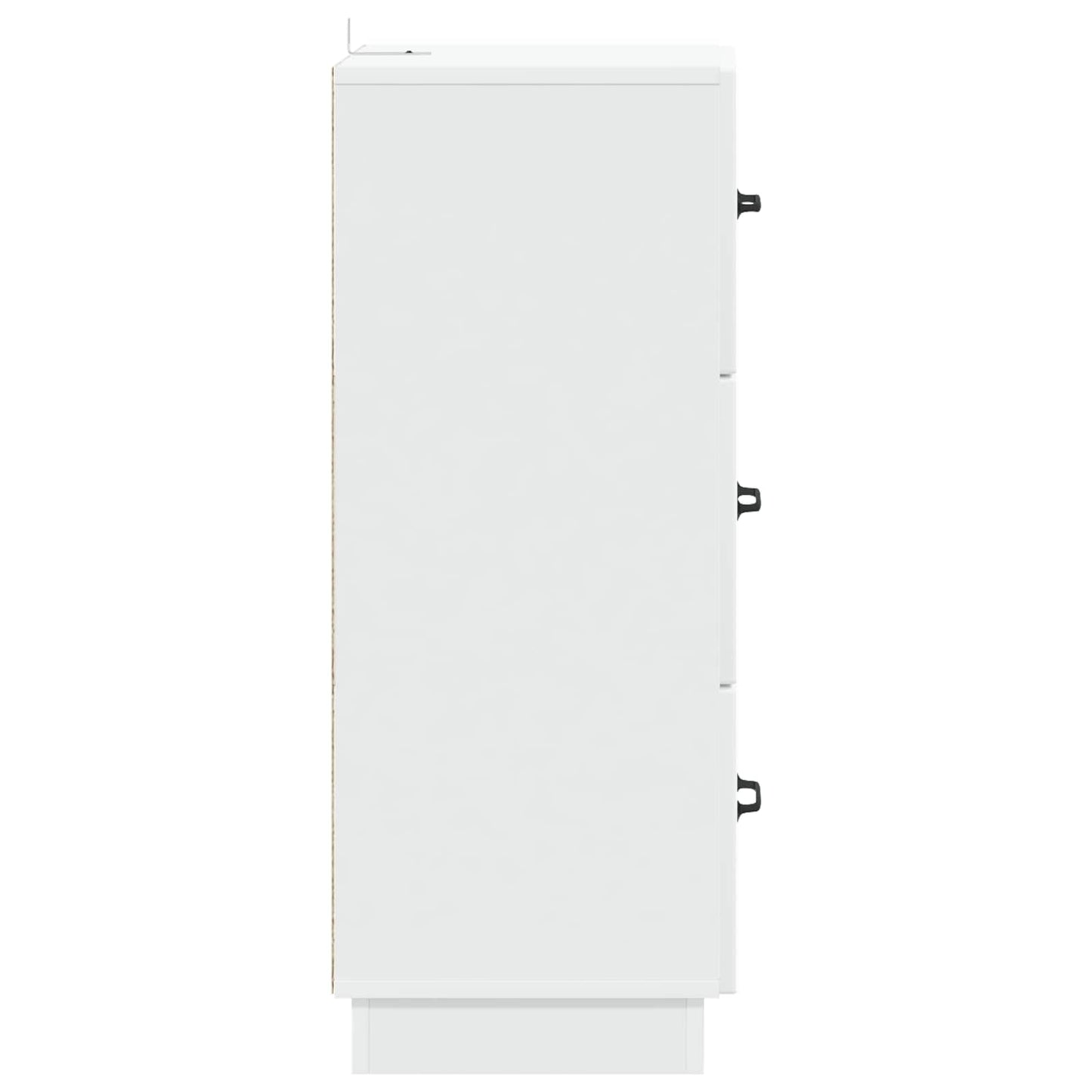 vidaXL Drawer Cabinet White 33 x 34.5 x 87 cm Engineered Wood