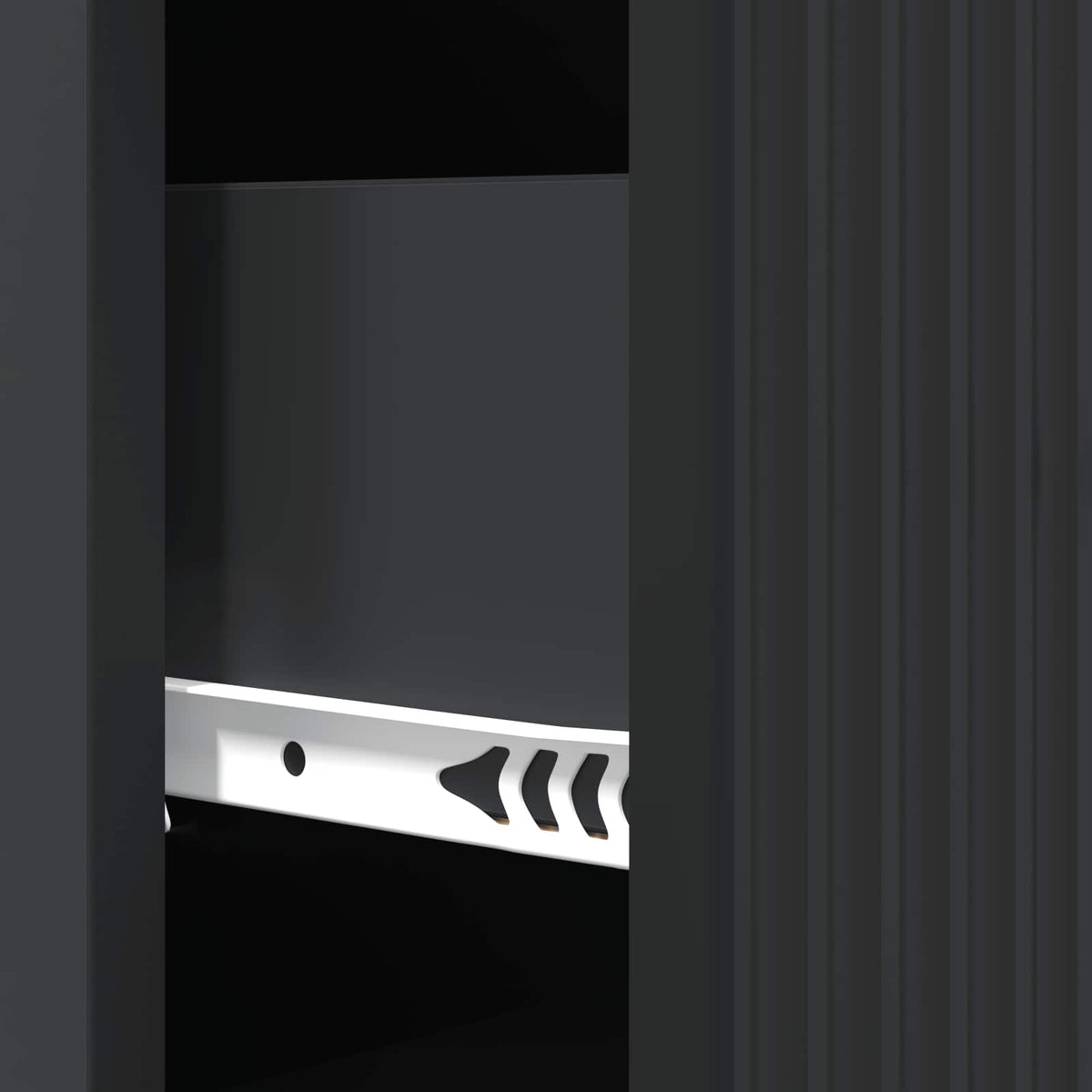 vidaXL Drawer Cabinet 33 x 34.5 x 87 cm Engineered Wood Black