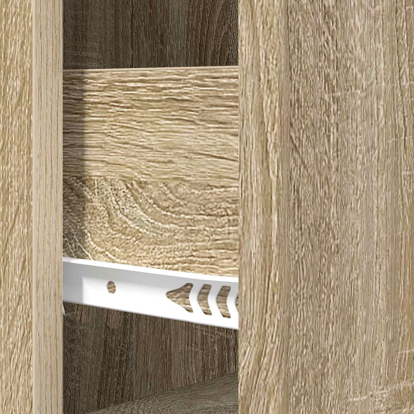vidaXL Drawer Cabinet Sonoma Oak 33 x 34.5 x 87 cm Engineered Wood