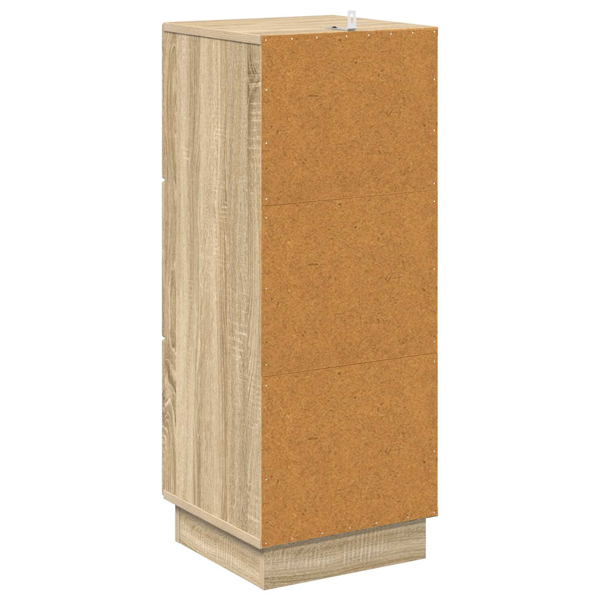 vidaXL Drawer Cabinet 33 x 34.5 x 87 cm Engineered Wood Sonoma Oak