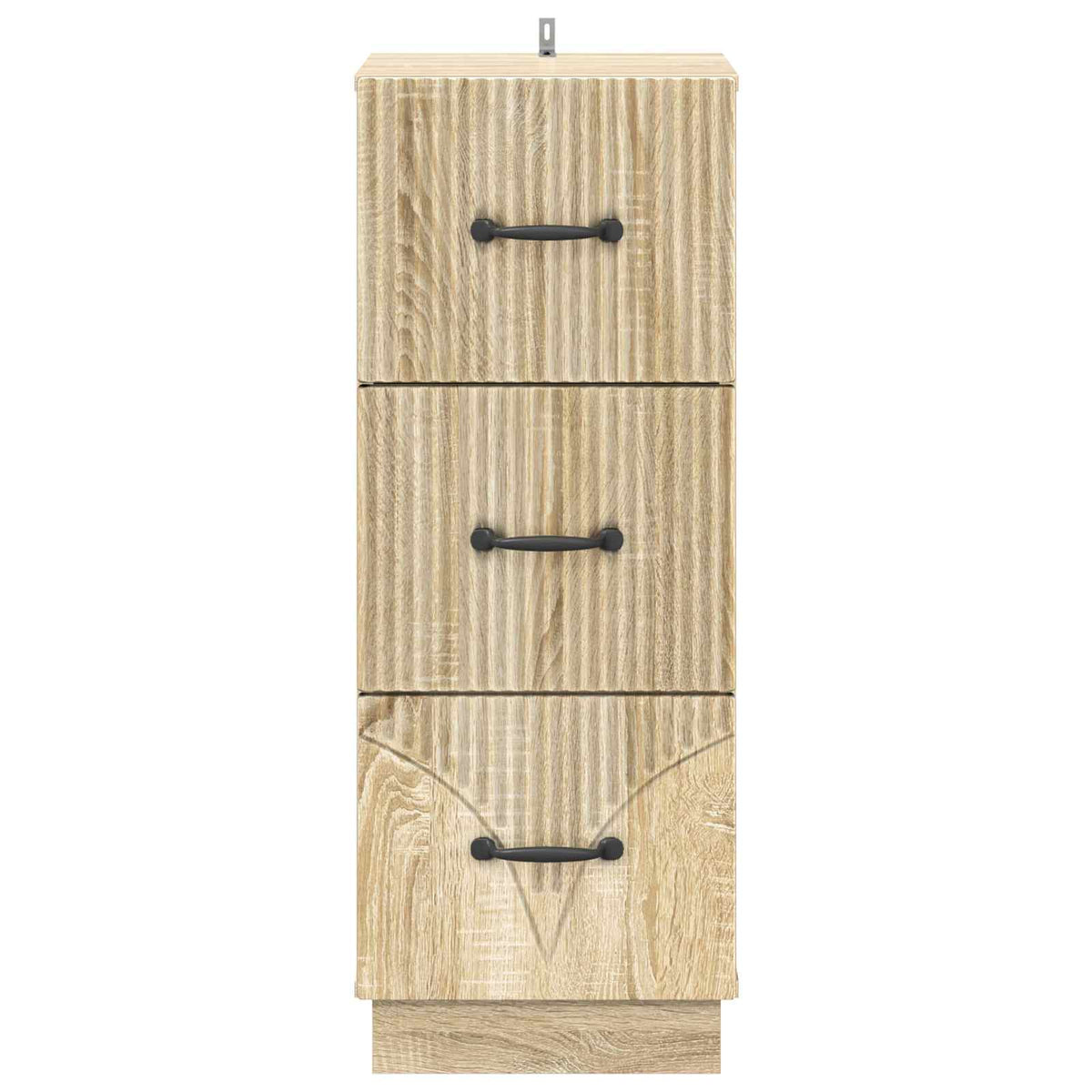 vidaXL Drawer Cabinet 33 x 34.5 x 87 cm Engineered Wood Sonoma Oak