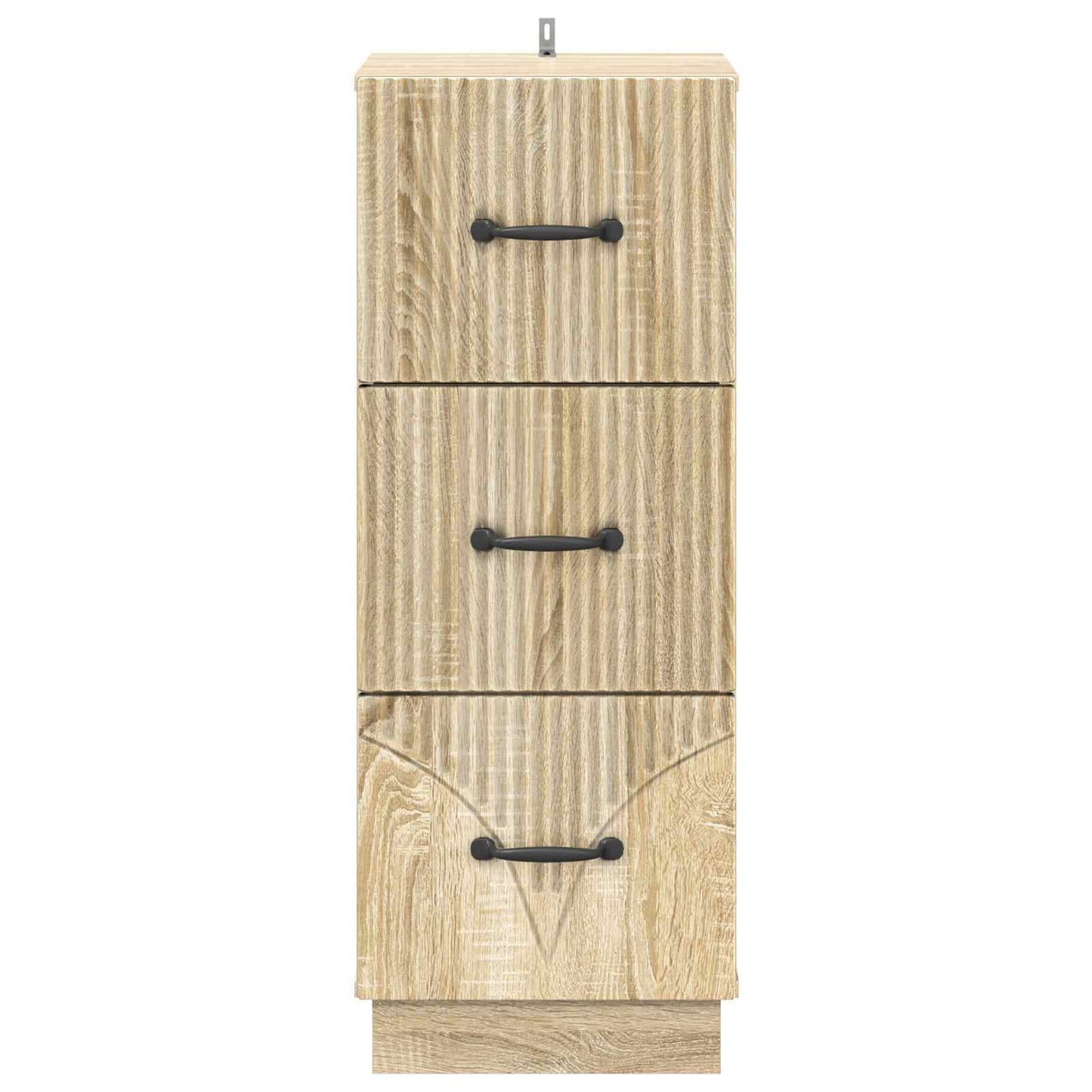 vidaXL Drawer Cabinet Sonoma Oak 33 x 34.5 x 87 cm Engineered Wood