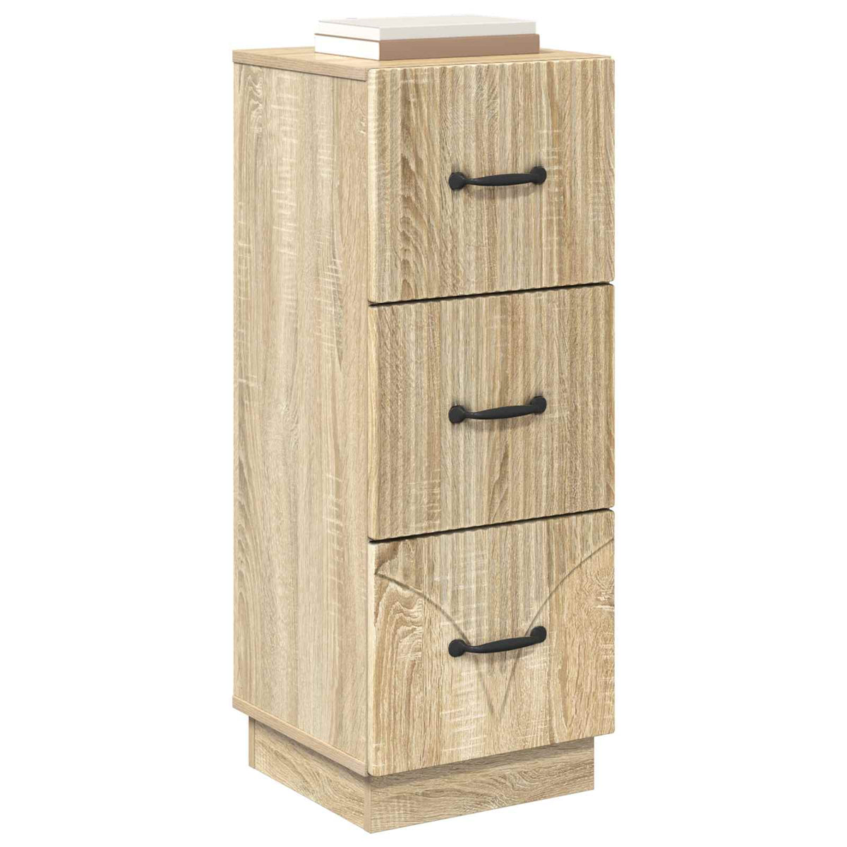 vidaXL Drawer Cabinet 33 x 34.5 x 87 cm Engineered Wood Sonoma Oak