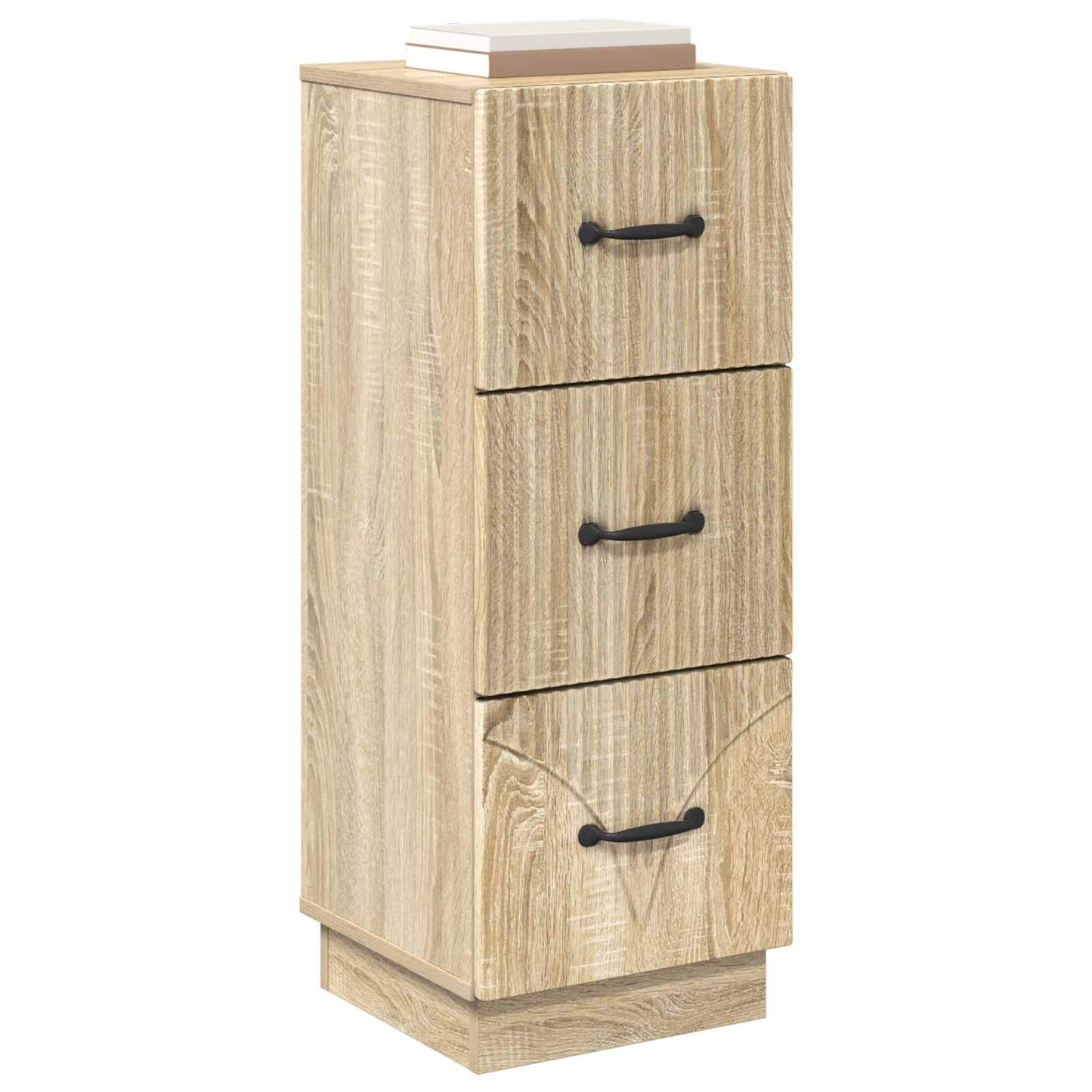 vidaXL Drawer Cabinet Sonoma Oak 33 x 34.5 x 87 cm Engineered Wood
