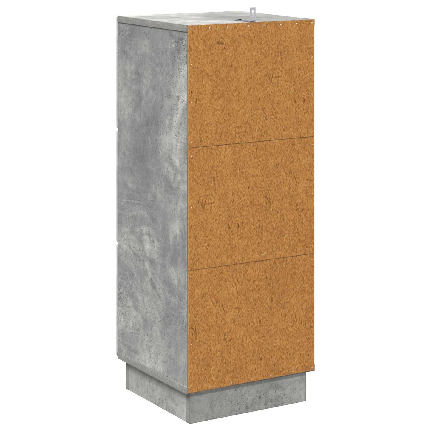 vidaXL Drawer Cabinet Concrete Grey 33 x 34.5 x 87 cm Engineered Wood